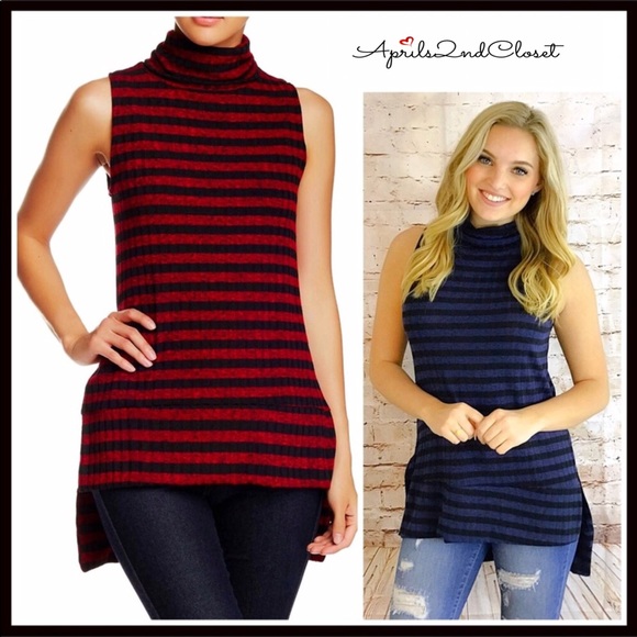 PAINTED THREADS MOCK NECK STRIPED KNIT PULLOVER - Picture 7 of 8